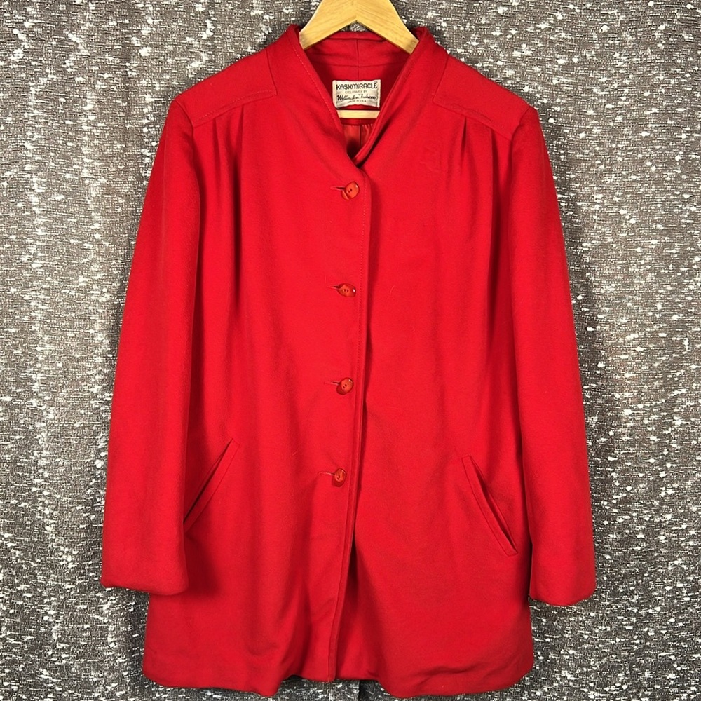 Kashmiracle by Wellington Pea Coat‎ Button Up Jacket Winter Fall